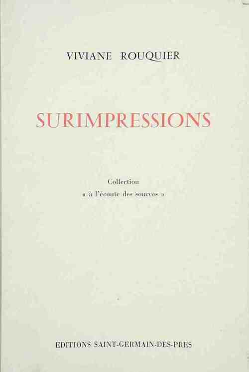 Surimpressions - Viviane Rouquier