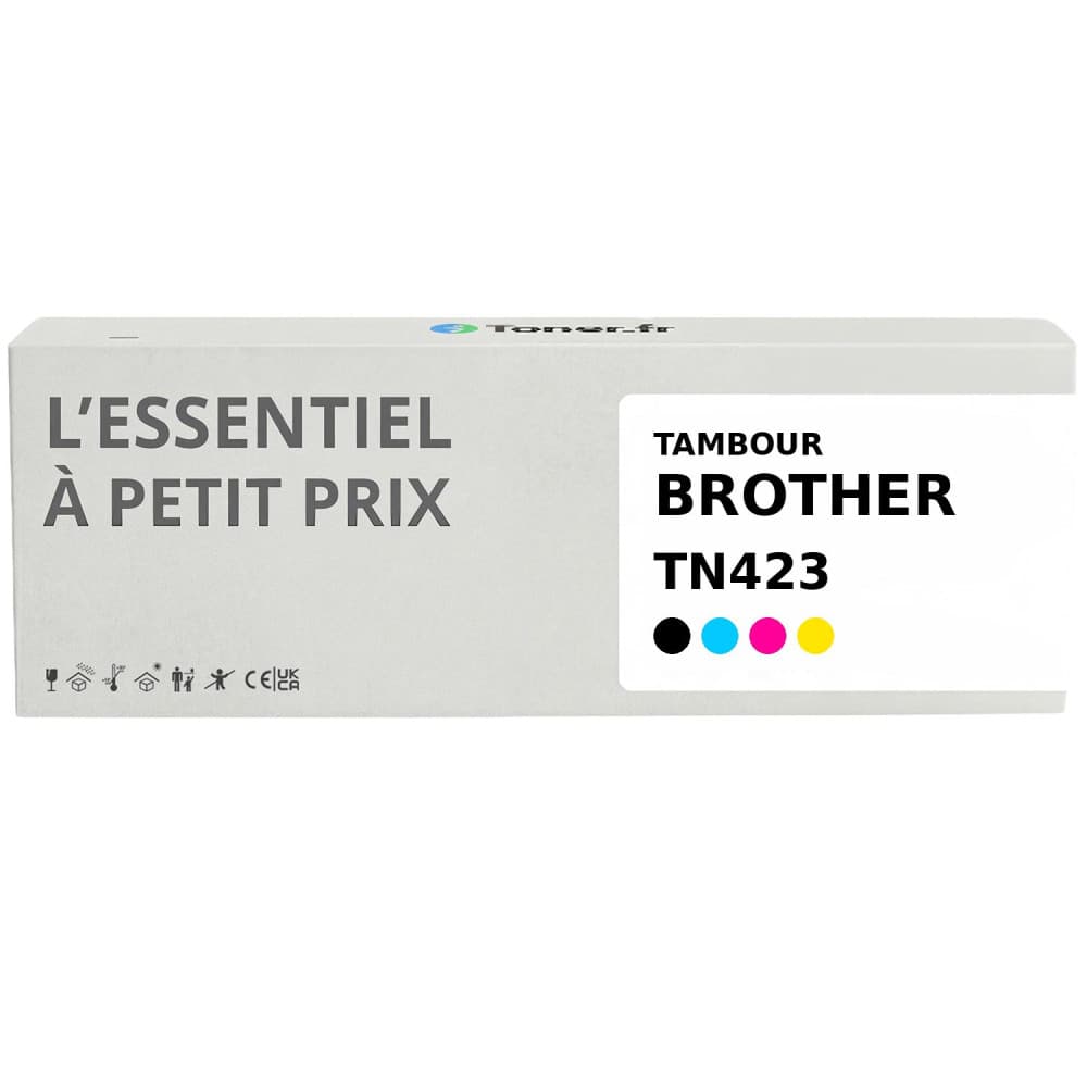 Tambour compatible Brother TN423 Noir et couleurs
