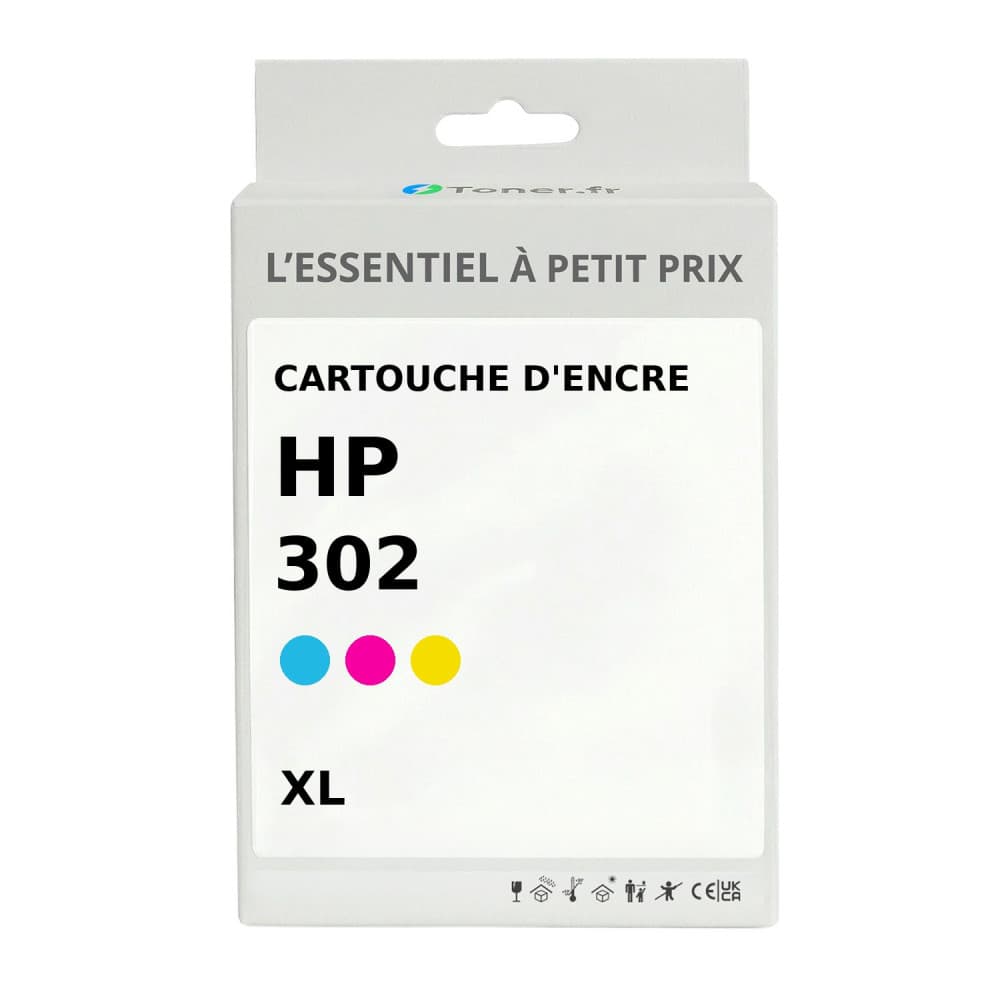 Cartouche d'encre compatible HP 302 XL Couleur