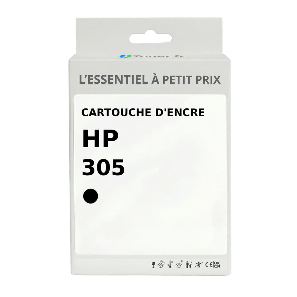 Cartouche d'encre compatible HP 305 Noir